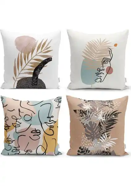 RealHomes Bohem Motifler 4'lü Kırlent Kılıfı Setiyle Evinize Şık Dokunuşlar