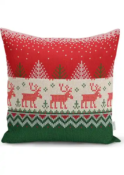 RealHomes Yılbaşı Temalı Dekoratif Yastık Kılıfı Modern ve Dayanıklı Tasarım Özellikleriyle