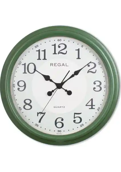 Regal 9108 H2 Yeşil Eskitme Büyük Boy Duvar Saati Dekoratif ve Fonksiyonel Tasarım