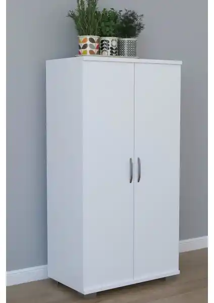 Remaks 110 cm Çift Kapaklı Çok Amaçlı Mutfak Dolabı Beyaz Tasarımı ve Özellikleri