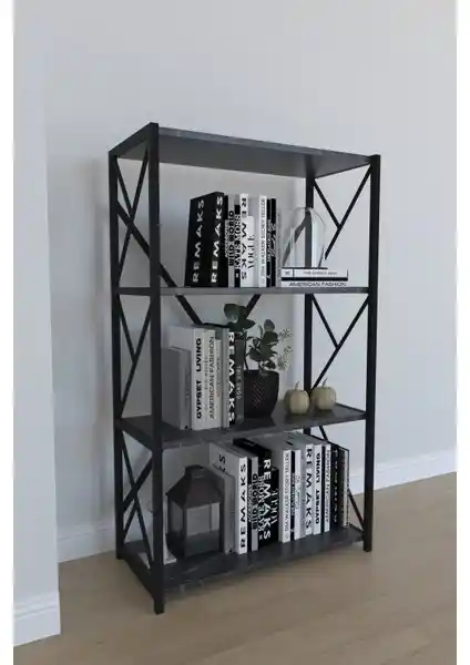 Remaks 4 Raflı Metal Kitaplık Modern ve Dayanıklı Tasarımıyla Öne Çıkarıyor