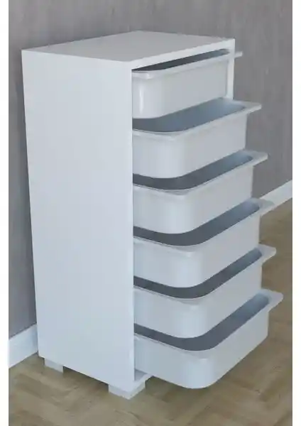 Remaks 6 Sepetli Çok Amaçlı Oyuncak Dolabı Modern ve Dayanıklı Tasarım