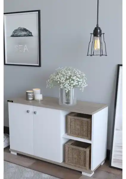 Remaks Basic 2 Kapaklı 2 Bölmeli Ayakkabılık Modern ve Fonksiyonel Tasarım