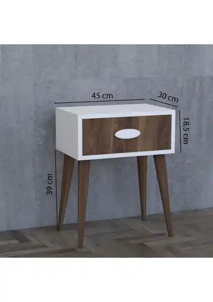 Remaks Komot Trend Komodin Ceviz - Estetik ve Dayanıklı Mobilya Seçeneği