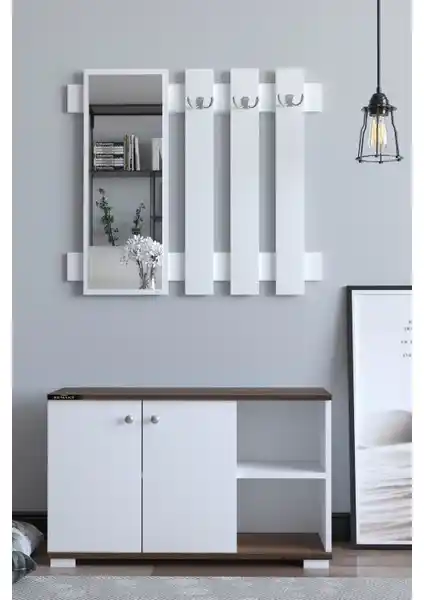 Remaks Plus Aynalı Vestiyer: Estetik ve Fonksiyonellik Sunan Modern Giriş Dekorasyonu Çözümü