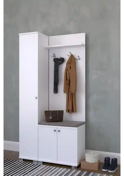 Remaks Vestiyer Ayakkabılık Kapaklı Portmanto Şirince: Modern ve Fonksiyonel Giriş Alanı Çözümü