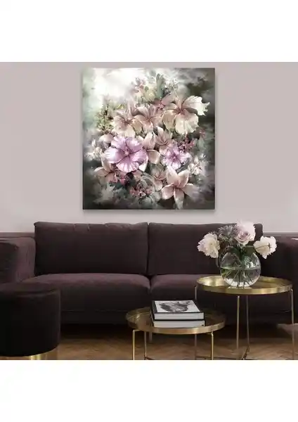 Renkli Çiçek Temalı Kanvas Tablo ile Mekânlarınızı Canlandırın