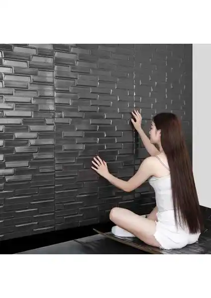 Renkli Duvarlar NW66 Siyah Opak Kendinden Yapışkanlı Duvar Paneli Detaylı İnceleme