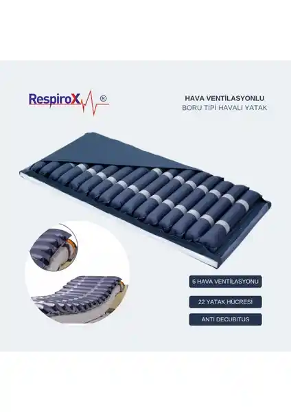 Respirox Hava Ventilasyonlu Boru Tipi Hasta Yatakları Yara Önleyici ve Konfor Sağlayıcı