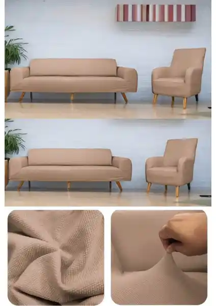 Riselerhome Lastıklı Esnek Koltuk Kanepe Kılıfı Takımı: Modern ve Dayanıklı Koruma Çözümü