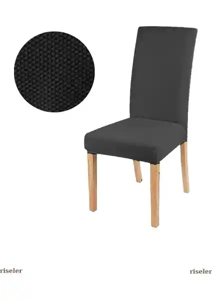 Riselherome Bal Peteği Desenli Likra Kumaşlı Tüylenmez Yıkanabilir Sandalye Örtüsü