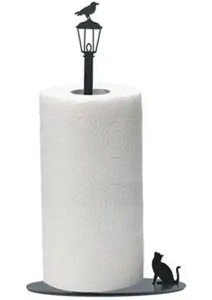 Risingmaber Metal Kedi ve Kuş Figürlü Dekoratif Havluluk Modern İç Mekanlar İçin