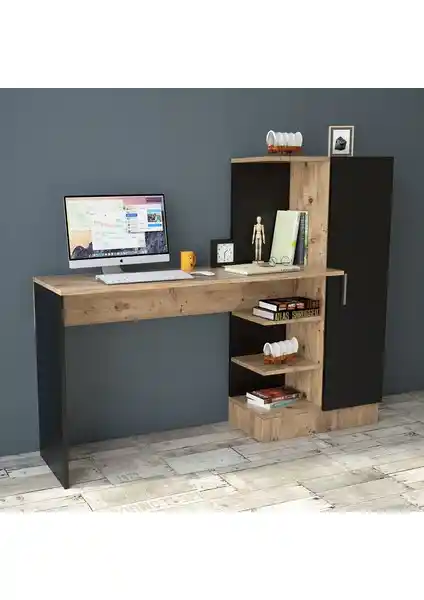 Robin Home Arthur Kitaplıklı Çalışma Masası: Modern, Dayanıklı ve Kolay Montajlı Tasarım