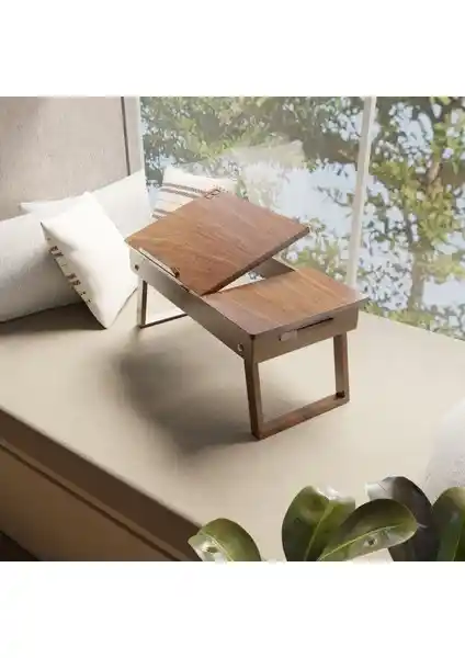 RU-Bİ Çok Amaçlı Ahşap Laptop Sehpası: Ergonomik ve Şık Tasarım Özellikleri