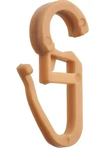 Rustik Tarzda Perde Klipsi 30 Adet Açık Kahve Estetik ve Pratik Kullanım