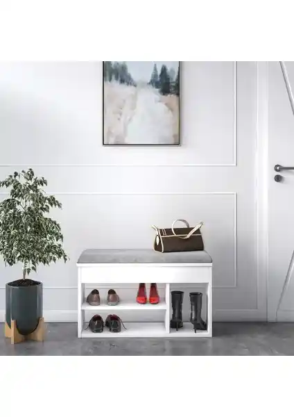 Ruum Store Pera Açılır Oturaklı Bölmeli Ayakkabılık Modern ve Fonksiyonel Depolama Çözümü