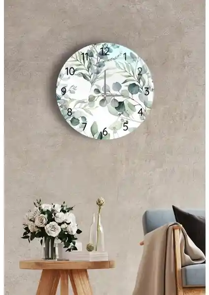 Saban Model 39 Cam Duvar Saati 27 cm Modern ve Sessiz Tasarım Özellikleri