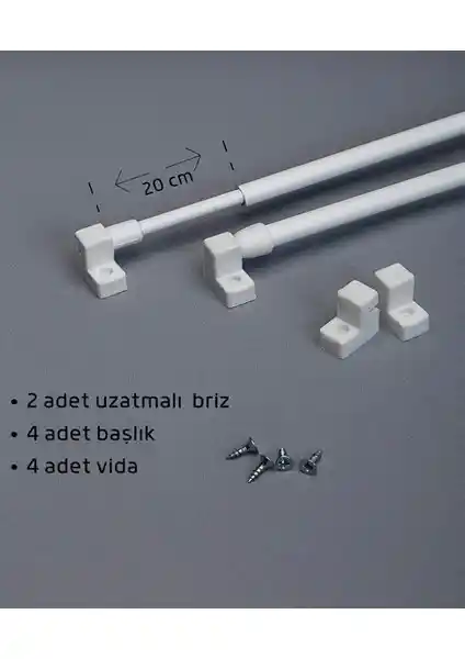 Şahinsoy Perde 30-50 cm Briz Çubuğu: Dayanıklı ve Pratik Perde Çözümü