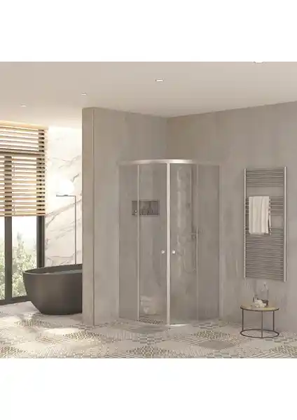 Sanica Orbit Cam Duşakabin Oval Tasarım 5 mm Şeffaf Modern Banyo Çözümü