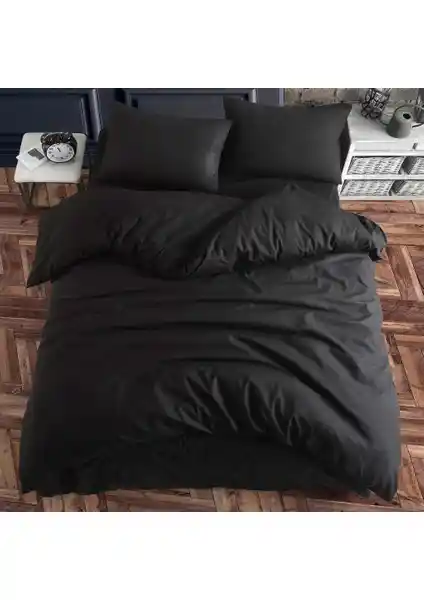 Şanlı Siyah Ranforce Pamuklu Çift Kişilik Nevresim Takımı Özellikleri ve Kullanım Talimatları