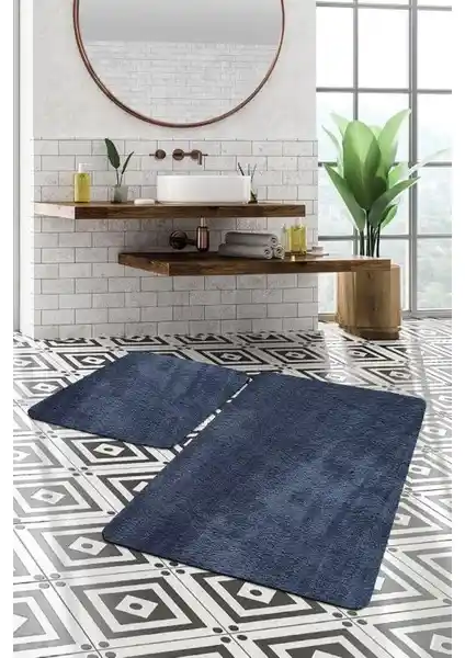 Sarar 2'li Büyük XL Peluş Banyo Takımı Gri Renk Modern ve Konforlu Tasarım