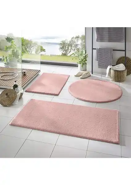 Sarar Senora Post Peluş Banyo Paspas Takımı: Şık ve Güvenli Banyo Aksesuarları