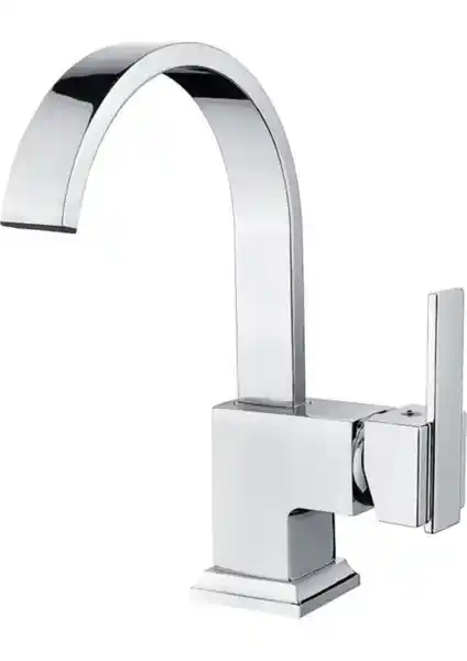 Sarı Kare Kuğu Lavabo Bataryası: Estetik ve Dayanıklılığı Bir Arada Sunar