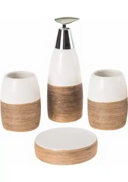 Sarsam UN 429 4'lü Banyo Seti ile Modern ve Fonksiyonel Banyo Dekorasyonu