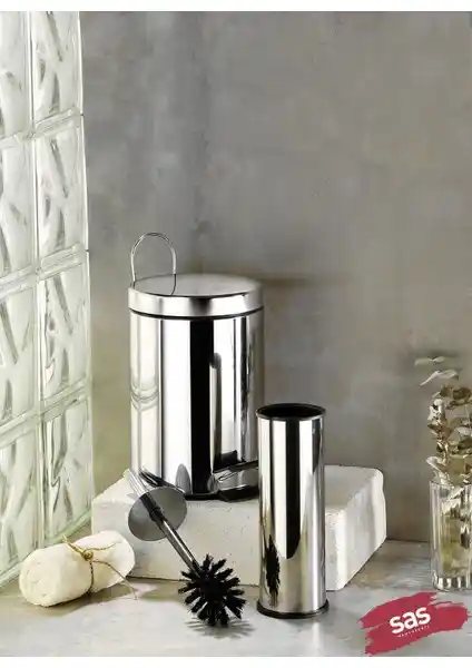 Sas Krom 2 Parça Banyo Seti: Modern ve Dayanıklı Tasarım ile Estetik Çözüm