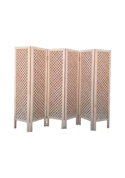 Sdf 7 Kanatlı Ahşap Paravan Oda Bölme Estetik ve Dayanıklı İç Mekan Dekoru