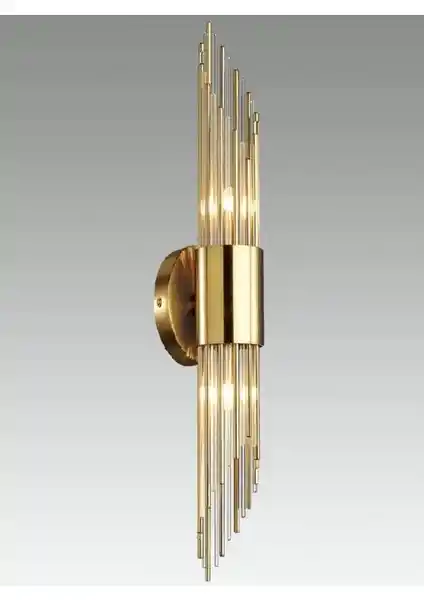 Semco Led Altın Renk Kaplamalı Angora Duvar Aplik İç Mekan Dekorasyonu İçin Modern Tasarım