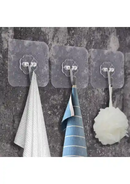 Semgiller Ultra Güçlü Yapışkanlı 5li Şeffaf Askı ile Ev ve Ofis Düzeninizi Sağlayın