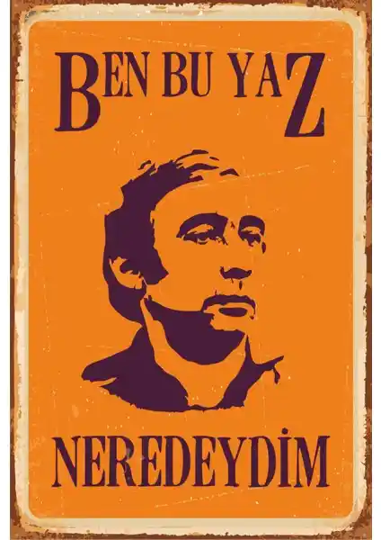 Şener Şen'in Unutulmaz Yeşilçam Anlarını Yansıtan Kaliteli MDF Poster