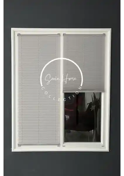 Serin Home Collection Gri Katlanabilir Plise Perde: Modern ve Dayanıklı Dekorasyon Çözümü