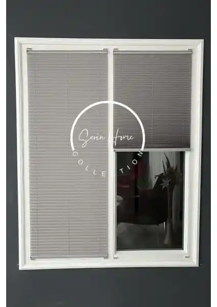 Serin Home Collection Koyu Gri Katlanabilir Plise Perde: Modern ve İşlevsel Tasarım