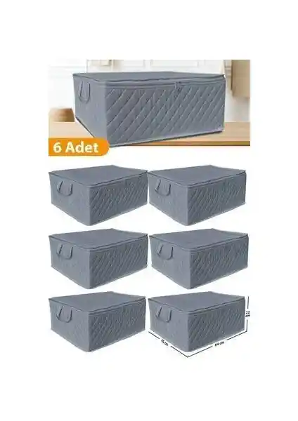 Serstil 6 Adet Kapitoneli Baza ve Çekyat Tipi Hurçlar ile Eşyalarınızı Düzenleyin