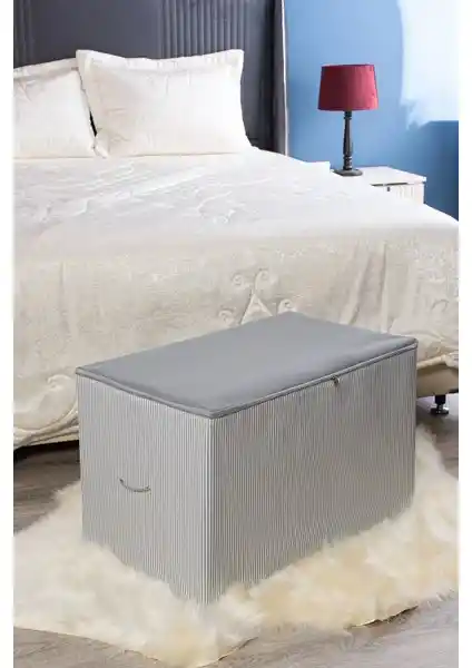 Serstil Büyük Boy Antrasit Çizgili Hurç ile Evinizde Şıklık ve Fonksiyonellik Sağlayın