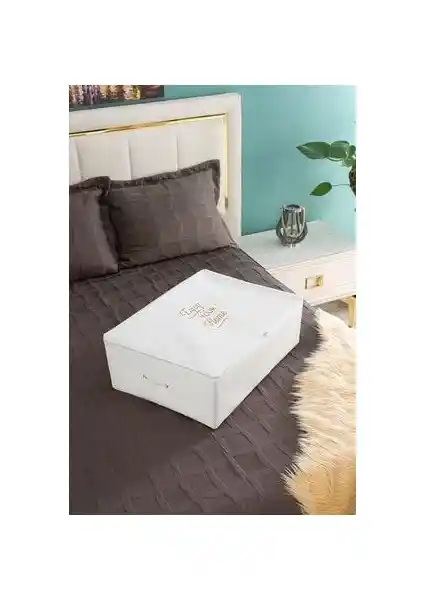 Serstil Büyük Boy Baza Altı Beyaz Hurç: Fonksiyonel ve Pratik Depolama Çözümü