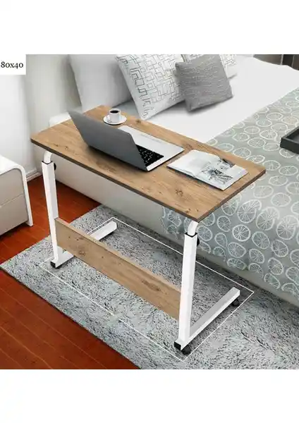 Servetavcı Yükseklik Ayarlı Çalışma Masası Atlantik Çam 80x40 cm Modern ve Ergonomik Tasarım