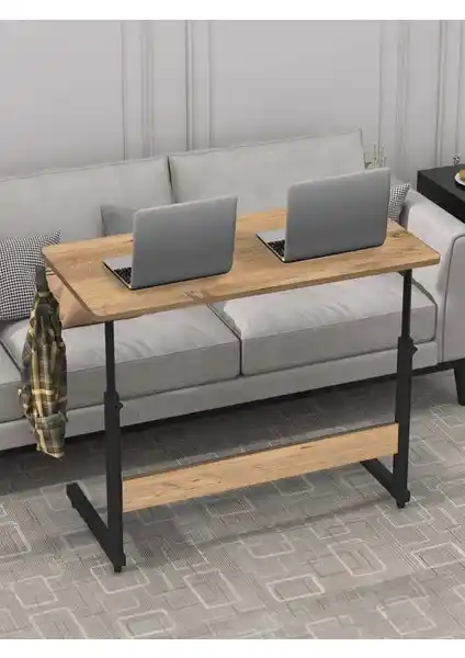 Servetavcı Yükseklik Ayarlı Çalışma Masası Ceviz Renkli, Ergonomik ve Tekerlekli Tasarım