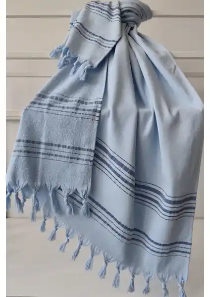 Sevim Tek Yüzlü Pamuk Havlu Peştemal Mavi - Şık ve Pratik Kullanım İçin Uygun