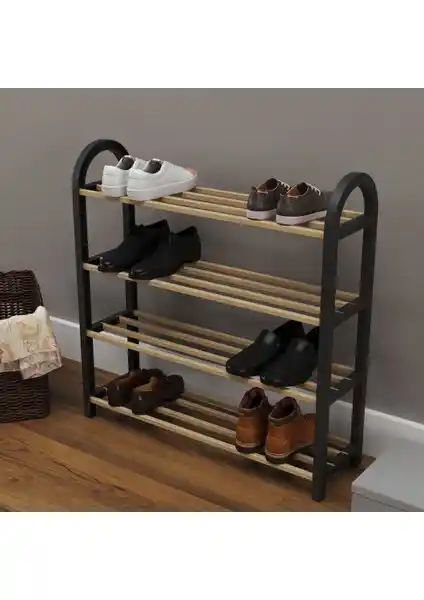 Sinbo Sto 6710 Ahşap Çubuklu Ayakkabılık: Modern ve İşlevsel Tasarım ile Dar Alanlar İçin Ideal