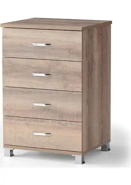 Sivas Gözde Ekonomik 4 Çekmeceli Komodin Şifonyer: Fonksiyonellik ve Estetiğin Buluşması