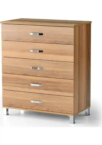 Sivas Gözde Ekonomik Geniş 5 Çekmeceli Şifonyer: Fonksiyonellik ve Estetiğin Uyumuyla Modern Mobilya