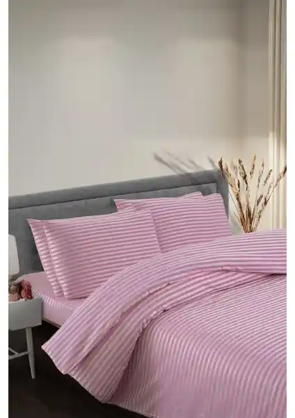 Soft Colours Otel Serisi Saten Nevresim Seti Yatak Odası Şıklığını ve Konforunu Bir Arada Sunar