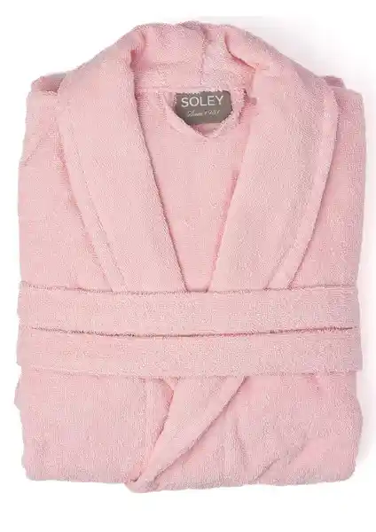 Soley Minerva Unisex %100 Pamuklu Kalın Bornoz Ev İçin Şık ve Konforlu Tasarım