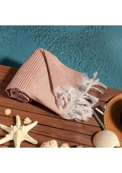 Soley Stripe %100 Doğal Pamuklu Peştemal: Estetik ve Dayanıklı Kullanım İçin Ideal Tercih