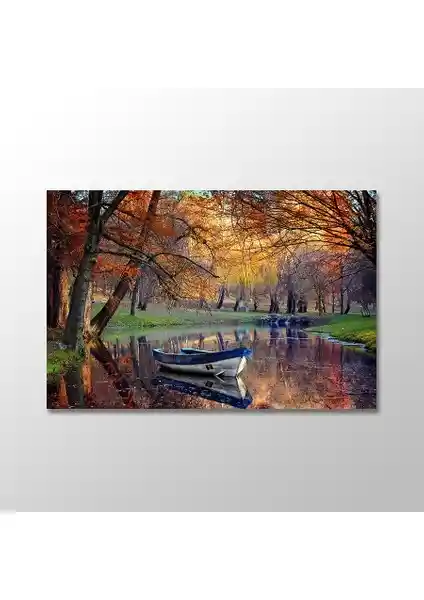 Sonbahar Manzarası Kanvas Tablo 30x20 cm Modern ve Dayanıklı Dekorasyon Parçası