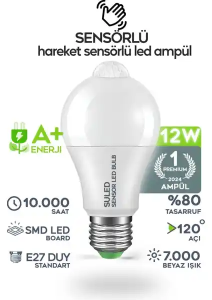 Suled Hareket Sensörlü LED Lamba: Enerji Verimli ve Akıllı Aydınlatma Çözümü