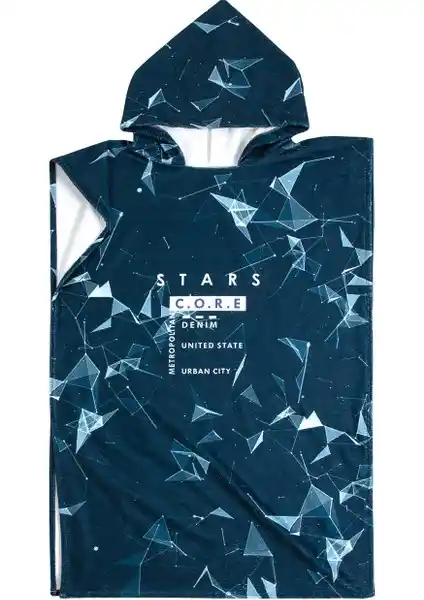 Surf Stars Yazlık Kapşonlu Panço: Şık ve Konforlu Plaj ve Havuz Giyim Seçeneği